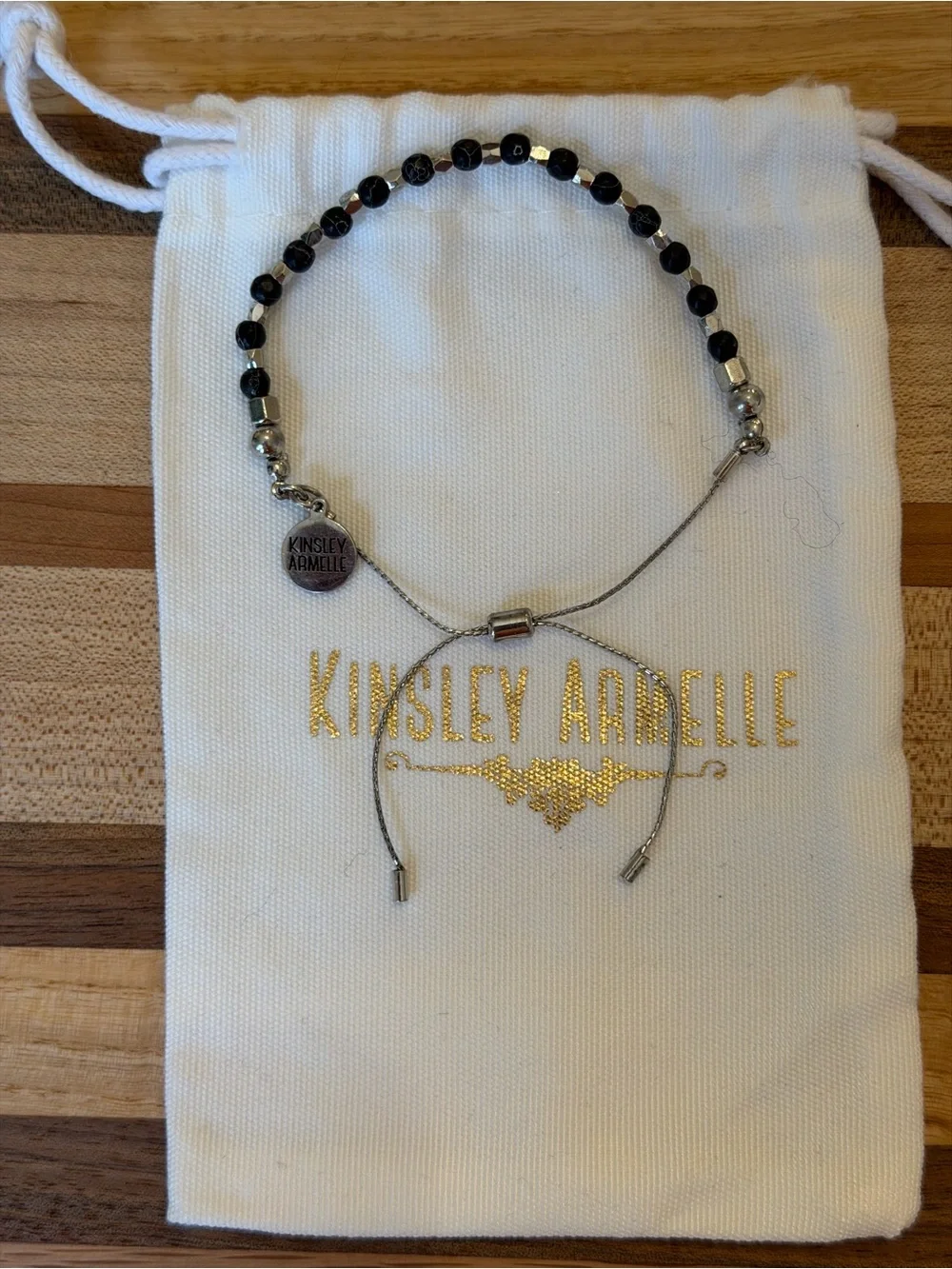Kinsley Armelle Black Beaded Bracelet Set